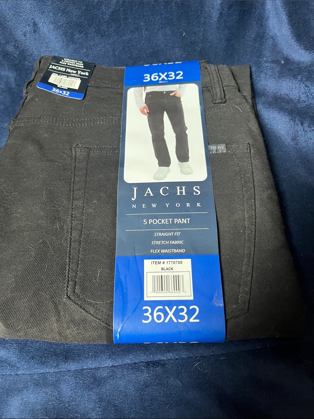 Jachs Black Straight Fit Men’s Jeans